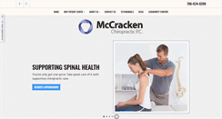 Desktop Screenshot of mccrackenchiropractic.com